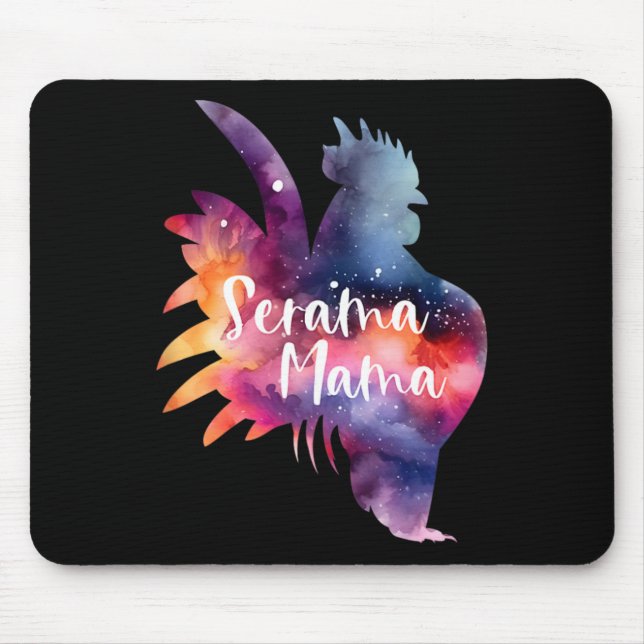 American Serama Mama Show Chicken Hen Rooster Tiny Mouse Pad (Front)
