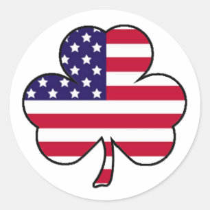 American Shamrock Classic Round Sticker