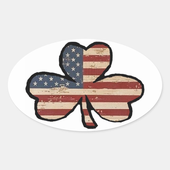 American Shamrock Sticker (Front)