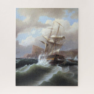 American Ship in Distress 1841 Jigsaw Puzzle