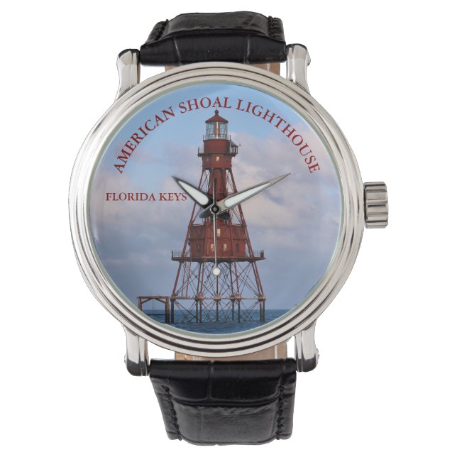 American Shoal Lighthouse, Florida Keys eWatch Watch (Front)