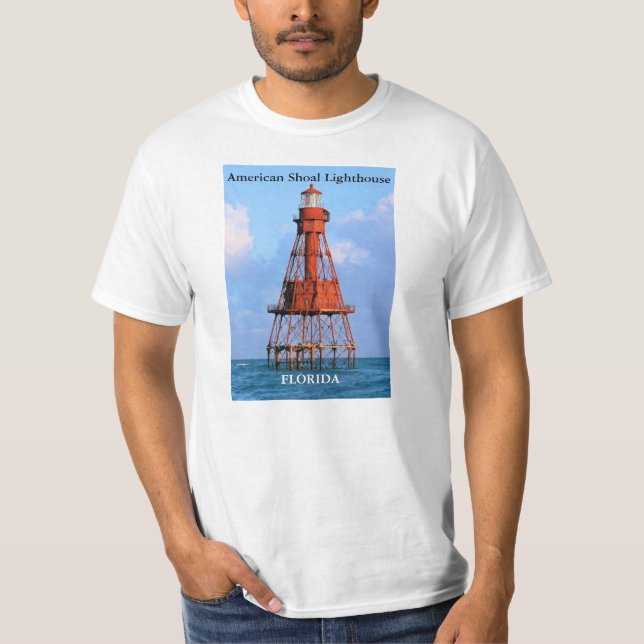 American Shoal Lighthouse, Florida T-Shirt (Front)