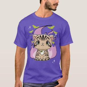 American Shorthair Anime Halloween Horror friends T-Shirt