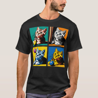 American Shorthair Art Cat Kitties T-Shirt