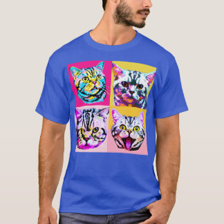American Shorthair Art Cat Lover Gift T-Shirt