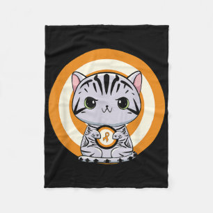 American Shorthair Cat Anime Kitten Leukaemia Awar Fleece Blanket