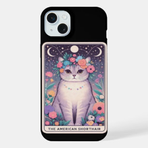American Shorthair Cat Tarot Card Collection iPhone 15 Plus Case