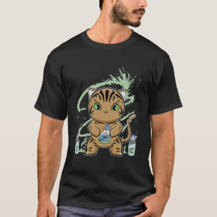 American Shorthair Cat With Potion Halloween T-Shirt