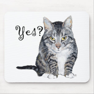 American Shorthair Cat - Yes? Mouse Pad