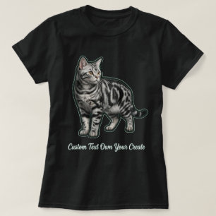 American Shorthair Classic Tabby Sticker T-Shirt