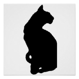american shorthair silhouette poster