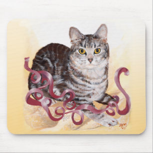 American Shorthair Tabby Cat Mouse Pad
