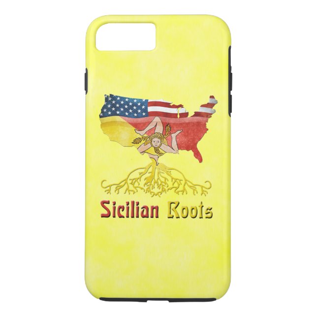 American Sicilian Roots Phone Cover (Back)