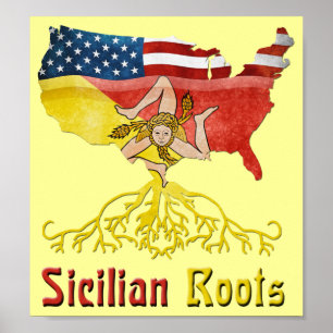 American Sicilian Roots Poster