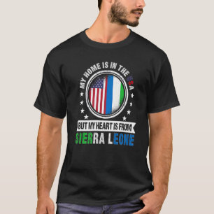 American Sierre Leonean Flag Sierra Leone American T-Shirt