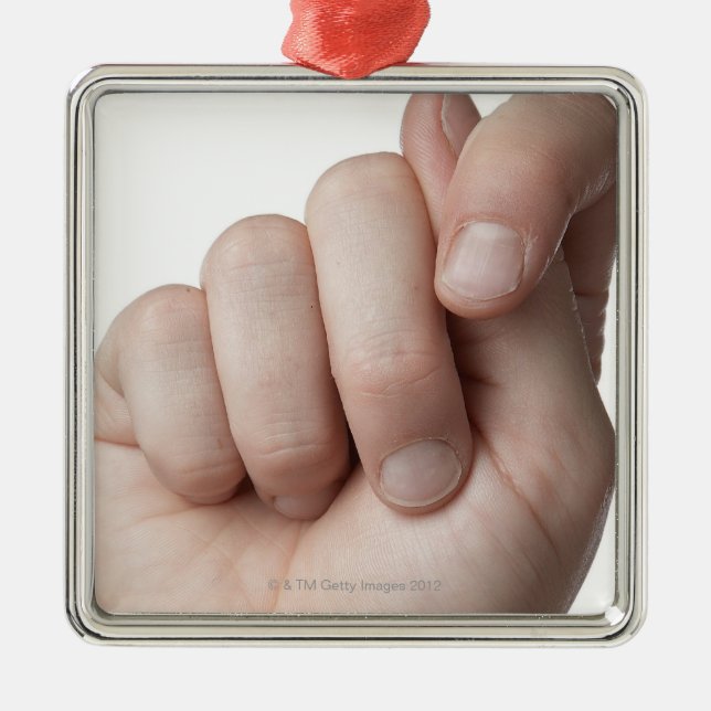 American Sign Language 9 Metal Tree Decoration (Front)