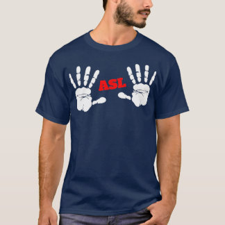 American Sign Language ASL design handprints 1 T-Shirt