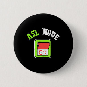 American Sign Language Asl Im Deaf Awareness 6 Cm Round Badge