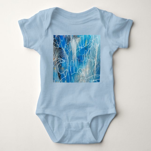 American Sign Language Baby Bodysuit (Front)