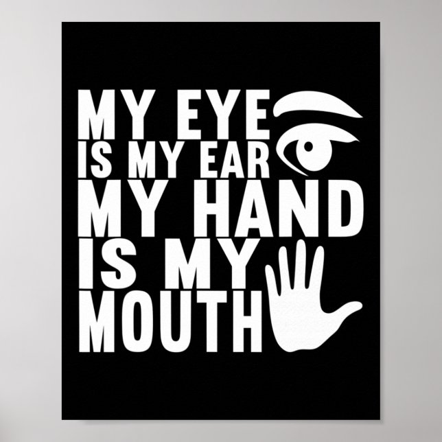 American Sign Language Deaf Awareness 18  (Front)