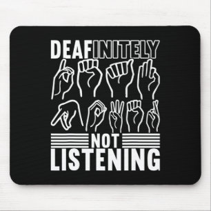 American Sign Language Deaf Awareness 1 Mouse Pad