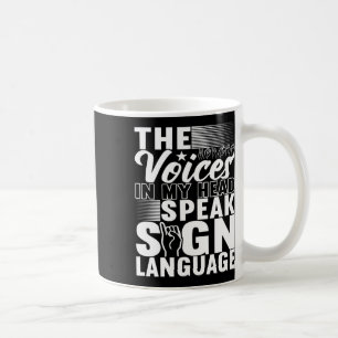 American Sign Language Deaf Awareness 5 Coffee Mug