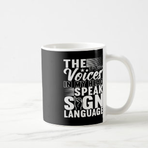 American Sign Language Deaf Awareness 5 Coffee Mug