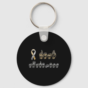 American Sign Language Deaf Awareness  Key Ring