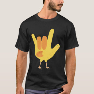 American Sign Language I Love You Chick  Kids T-Shirt