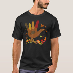 American Sign Language I Love You Thanksgiving Tur T-Shirt