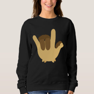 American Sign Language I Love You Valentines  Kid Sweatshirt
