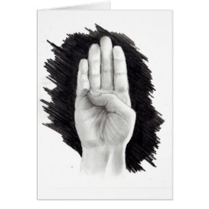 AMERICAN SIGN LANGUAGE LETTER "B"