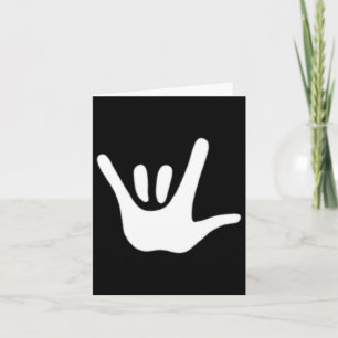 American Sign Language Love Asl Deaf Awareness Card