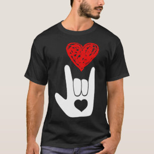 American Sign Language Love Hand Sign Asl Squad  T-Shirt