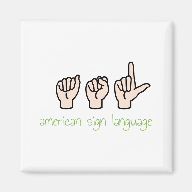 American Sign Language Magnet (Front)