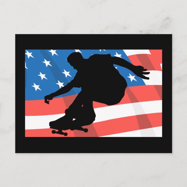 American Skateboarder Postcard (Front)
