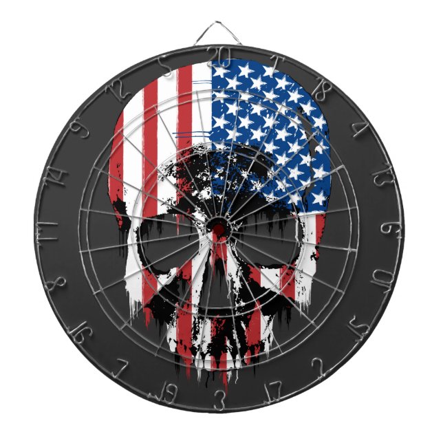 American Skull Dartboard (Front)