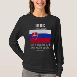 American Slovakian Patriot Flag Fathers Day Slovak T-Shirt