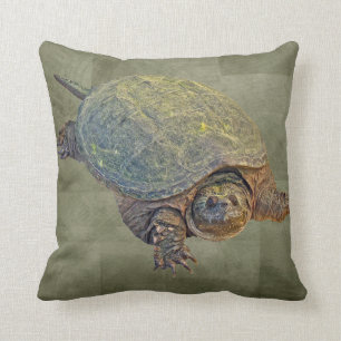 American Snapping Turtle - Chelydra rossignonii Cushion