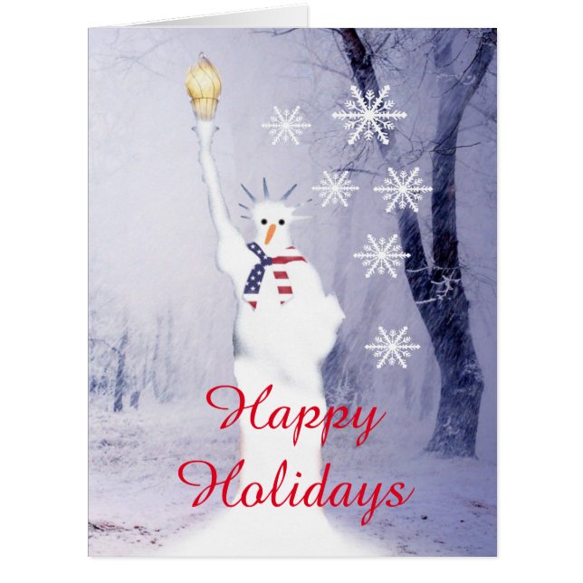 American snowman Christmas holiday (Front)