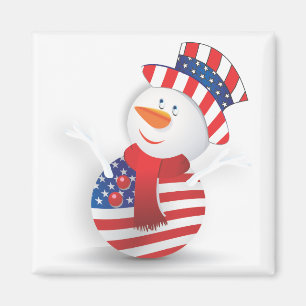 American snowman magnet