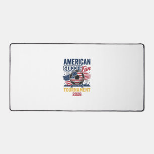 American Soccer Fan Tournament 2026 Vintage Shirt Desk Mat