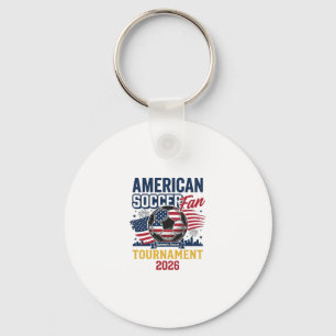 American Soccer Fan Tournament 2026 Vintage Shirt Key Ring