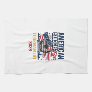 American Soccer Fan Tournament 2026 Vintage Shirt Tea Towel