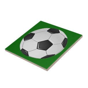 American Soccer or Association Football Ball Ceramic Tile