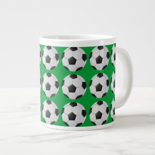 American Soccer or Association Football Ball Large Coffee Mug