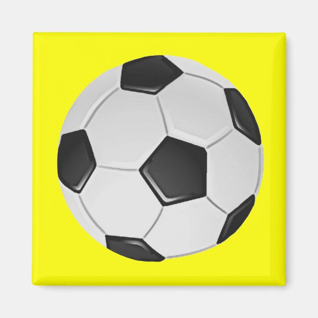 American Soccer or Association Football Ball Magnet (Front)