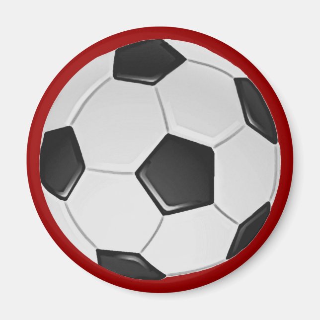 American Soccer or Association Football Ball Magnet (Front)