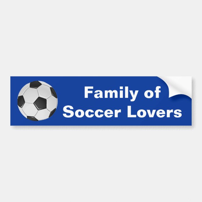 American Soccer or Association Football Bumper Sticker (Front)
