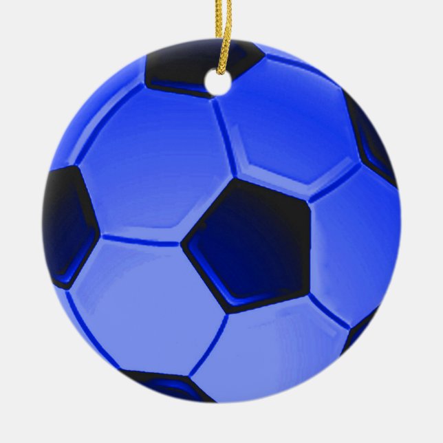 American Soccer or Association Football Ceramic Ornament (Front)
